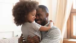 Sweet,Moments,Of,Fatherhood,Concept,Happy,African,Father,Hold,Embrace
