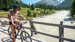 Mountain biker in Switzerland