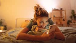 Having a video call