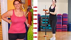 Jasmin hat abgenommen: vorher wog sie 110 Kilo und nachher 70 Kilo