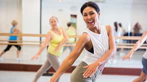 dancing,activity,training,body,exercising,fit,waacking,35s,flexi Asian,Girl,Dancing,Modern,Dance,In,Fitness,Studio,With,Other