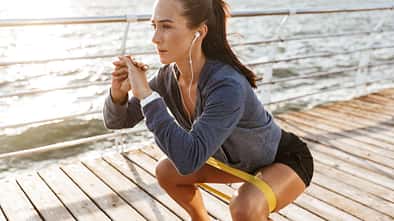 Training mit Fitnessband