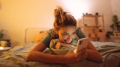 Having a video call