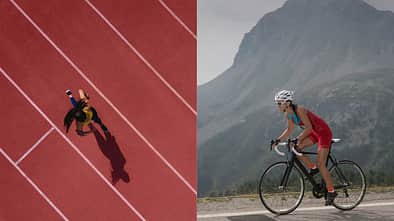 Radfahren vs. Laufen