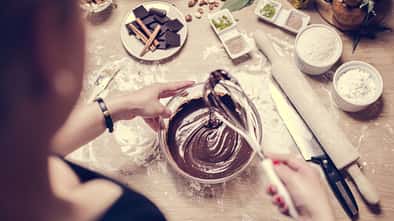 Kochen und backen mit Schokolade
