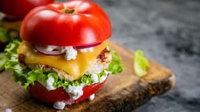 Wie wäre es mit Gemüse als Burger-Bun?