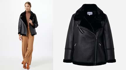 Gefütterte Lederjacke von About You Gefütterte Lederjacke von About You