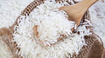 lunch,pile,jasmine,view,white,thailand,farm,wood,grain,natural,c Close,Up,The,Rice,On,Wood,Spoon,Put,On,The