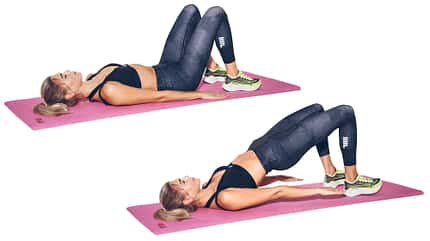 Influencer Workout Mary Braun macht die Glute Bridge