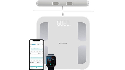 Die Fettwaage Smart Scale von Sivlergear ist mit einem Handsensor ausgestattet