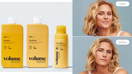 Das Volume Wizard Set von Hairlust sorgt für sofortige Fülle und Volumen. Das Volume Wizard Set von Hairlust sorgt für sofortige Fülle und Volumen.