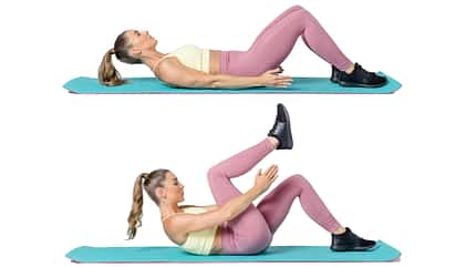 Katja Believe beim Bauch-Workout Katja Believe beim Bauch-Workout