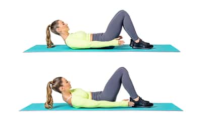 Katja Believe beim Bauch-Workout Katja Believe beim Bauch-Workout