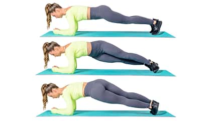 Katja Believe beim Bauch-Workout Katja Believe beim Bauch-Workout