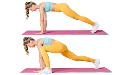 Katja Believe beim Bauch-Workout Katja Believe beim Bauch-Workout