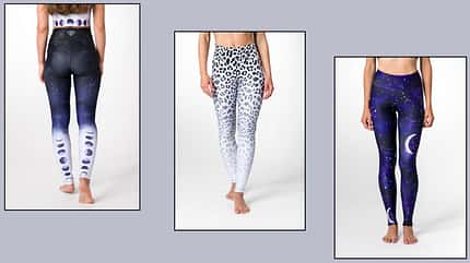 Eine Yogahose sollte nicht verrutschen und blickdicht sein.