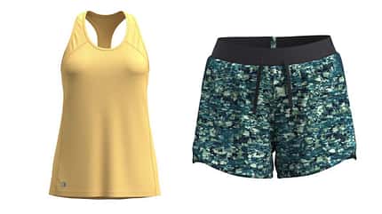 Tanktop und Shorts von smartwool