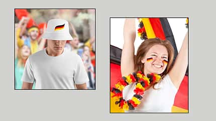Fan-Outfits machen das Ambiente noch aufregender. Fan-Outfits machen das Ambiente noch aufregender.