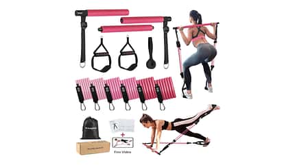 ALongSong Fitnessbänder Pilates Bar Set, für 37,59 Euro ALongSong Fitnessbänder Pilates Bar Set, für 37,59 Euro