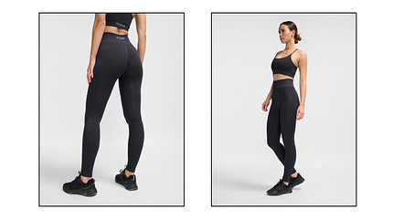 Leggings mit Scrunch-Effekt von Hummel, um 45 € Leggings mit Scrunch-Effekt von Hummel, um 45 €
