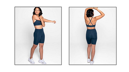 Eine Radlerhose ist beim Yoga auch an heißen Tagen angenehm. Eine Radlerhose ist beim Yoga auch an heißen Tagen angenehm.