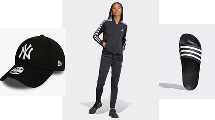 Retro-Pieces wie Caps vervollständigen den Athleisure-Look. Retro-Pieces wie Caps vervollständigen den Athleisure-Look.