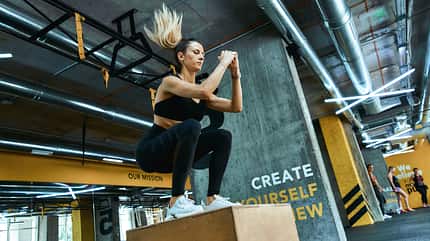 muscular,practice,strong,woman,activity,strength,achievement,exe Strength,Training.,Full,Length,Young,Athletic,Woman,In,Sportswear,Jumping
