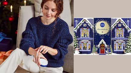 ​Gepflegt durch die Vorweihnachtszeit: Adventskalender von NIVEA, um 58 €.