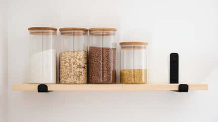 container,assortment,jars,white,jar,grain,bean,group,glass,natur Shelf,With,Cereals,In,Jars,Close-up