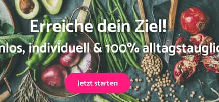 Erreiche dein Ziel! Kostenlos, individuell & 100 % alltagstauglich‘ mit Button ‚Jetzt starten‘ Erreiche dein Ziel! Kostenlos, individuell & 100 % alltagstauglich‘ mit Button ‚Jetzt starten‘