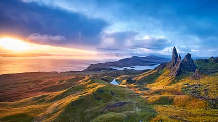 Blick über eine Berglandschaft, Isle of Skye Blick über eine Berglandschaft, Isle of Skye