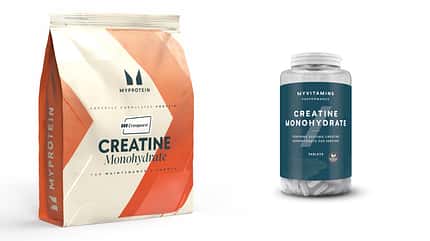 Hochwertiges und günstiges Kreatin Monohydrat gibt es bei Myprotein als Pulver und Tabletten.