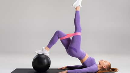 strong,woman,medball,strength,exercise,training,bands,body,leg,b Fitness,Woman,Doing,Glute,Bridge,Exercise,With,Resistance,Band,On