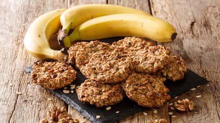 Bananen und Haferflockenkekse Bananen und Haferflockenkekse