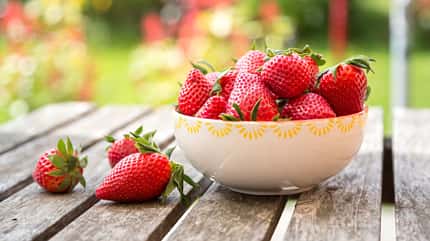 Erdbeeren in einer Schale Erdbeeren in einer Schale