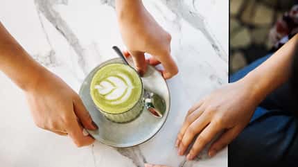 Sharing a Matcha Latte Moment