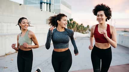 Three woman workingout