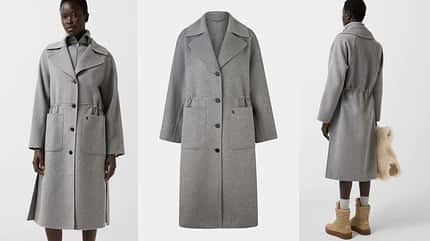 BOGNER Wollmantel Imani in Grau, um 1.195 €.