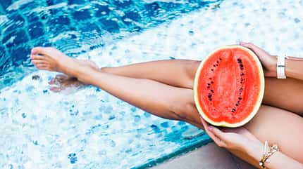 Wassermelonen sind eine gesunde Erfrischung im Sommer Wassermelonen sind eine gesunde Erfrischung im Sommer