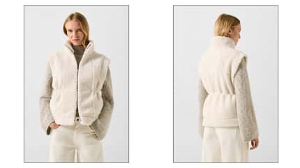 Teddy-Weste Kylie in Off-White von BOGNER. Teddy-Weste Kylie in Off-White von BOGNER.