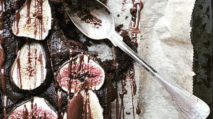 Schokobrownie mit Feigen Schokobrownie mit Feigen
