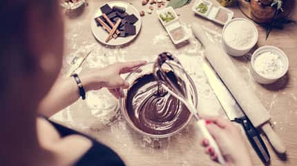 Kochen und backen mit Schokolade