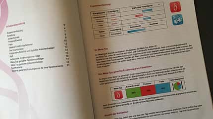Blick in die Stoffwechsel-Analyse nach dem DNA-Test Blick in die Stoffwechsel-Analyse nach dem DNA-Test