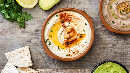 Hummus ist gesund und lecker Hummus ist gesund und lecker