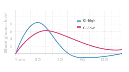 Der glykämische Index beschriebt, wie schnell die Kohlenhydrate ins Blut gehen