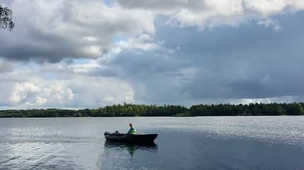 Mit dem Boot auf die Schären Mit dem Boot auf die Schären