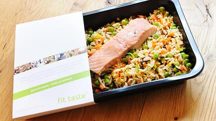Test-Essen 2: Gemüsereis mit Lachs Test-Essen 2: Gemüsereis mit Lachs