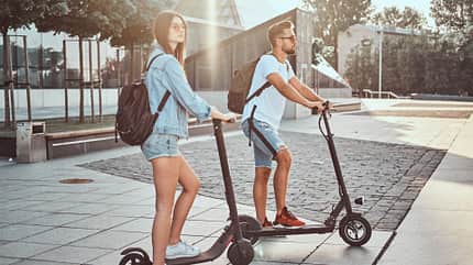 E Roller fahren