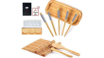 Mit einem Sushi-Set kannst du deine eigenen Makis, Rolls und Nigiris zubereiten Mit einem Sushi-Set kannst du deine eigenen Makis, Rolls und Nigiris zubereiten