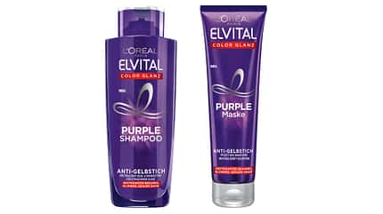 "Elvital Purple Shampoo" und "Elvital Purple Mask" von L'Oréal Paris "Elvital Purple Shampoo" und "Elvital Purple Mask" von L'Oréal Paris